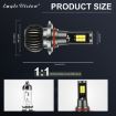 2 PCS EV15 9005/9006 Car LED Fog Light, Cold White + Amber, IP67, 6W - 2