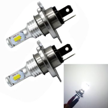 H4 LED Car Fog Bulbs 72W 1000LM 6000-6500K White Light 2PCS DC 12-24V - 1