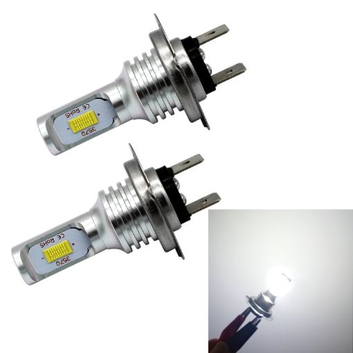 H7 LED Car Fog Bulbs 72W 1000LM 6000-6500K White Light 2 PCS DC 12-24V - 1