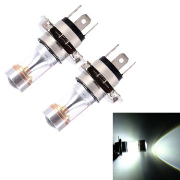 H4 6 LED Car Fog Light Bulbs 350LM 6000K 30W White DC 12V - 2 PCS - 1