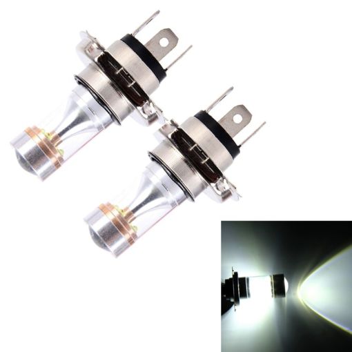 H4 6 LED Car Fog Light Bulbs 350LM 6000K 30W White DC 12V - 2 PCS - 1