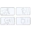 Adjustable Wide Angle Rear View Blind Spot Mirror for Car/Truck 7x6.5x1cm - 7