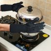 Silicone Cotton Microwave Gloves, 500C Heat Resistant, 32cm Length - 6