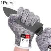 Cut-resistant Gardening Gloves, HPPE, Level 5, Size M, 22cm, White - 1