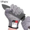 Cut-resistant Gardening Gloves, HPPE, Food-grade, Size XL, 26cm, Black - 1