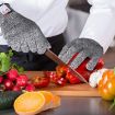 Cut-resistant Gardening Gloves, HPPE, Food-grade, Size XL, 26cm, Black - 4