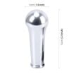 Universal Car Shifter Lever Cover, Manual/Auto Gear Knob, Silver, 10x4cm - 2