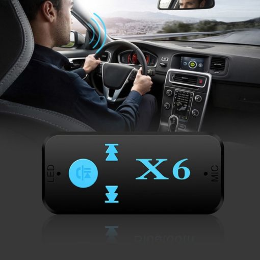 HQX6 Car Bluetooth V4.1 Audio Receiver, Hands-free, TF Card, USB Charge - 1