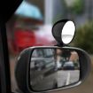 Adjustable 3R-044 Rear View Blind Spot Mirror - Wide Angle, Black - 1