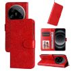 Xiaomi 14 Ultra Red Sunflower Embossed Leather Phone Case - 1