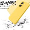 Realme 10 Pro 5G Yellow Liquid Silicone Dropproof Full Coverage Case - 4