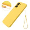 Realme 10 Pro 5G Yellow Liquid Silicone Dropproof Full Coverage Case - 6