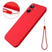 Realme 10 Pro 5G Red Liquid Silicone Dropproof Full Coverage Case - 6