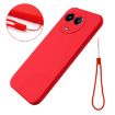 Realme Narzo 60x Red Liquid Silicone Dropproof Full Coverage Case - 7