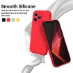 Realme Note 50 Red Liquid Silicone Dropproof Full Coverage Phone Case - 3