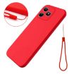 Realme Note 50 Red Liquid Silicone Dropproof Full Coverage Phone Case - 7