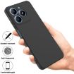 Realme C63/Narzo N63 Black Liquid Silicone Dropproof Phone Case - 2