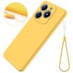 Realme C63/Narzo N63 Yellow Liquid Silicone Dropproof Phone Case - 7