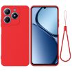 Realme C63/Narzo N63 Red Liquid Silicone Dropproof Phone Case - 1