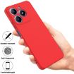 Realme C63/Narzo N63 Red Liquid Silicone Dropproof Phone Case - 2