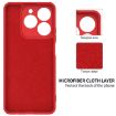Realme C63/Narzo N63 Red Liquid Silicone Dropproof Phone Case - 6