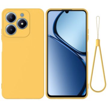 Realme C61 Global Yellow Liquid Silicone Dropproof Phone Case - 1