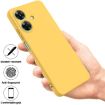 Realme C61/Narzo N61 Yellow Liquid Silicone Dropproof Phone Case - 2