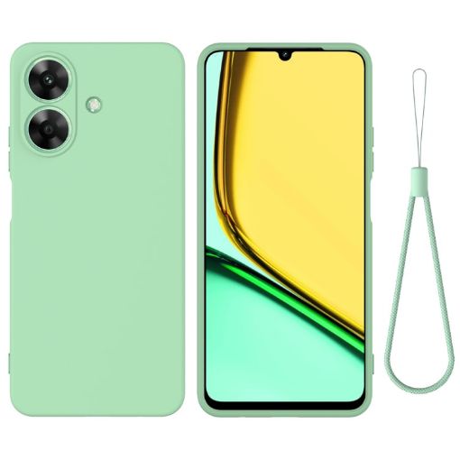 Realme C61/Narzo N61 Green Silicone Dropproof Full Coverage Case - 1