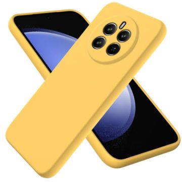 Realme 13/12 4G Yellow Liquid Silicone Dropproof Full Coverage Case - 1