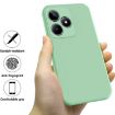 Realme C51s Green Liquid Silicone Dropproof Full Coverage Phone Case - 2