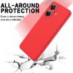 Realme Note 60 Red Liquid Silicone Dropproof Full Coverage Phone Case - 5
