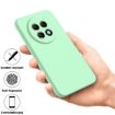 Realme 13+ Green Liquid Silicone Dropproof Full Coverage Phone Case - 5