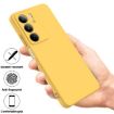 Realme C75 Yellow Liquid Silicone Dropproof Full Coverage Phone Case - 2