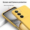 Realme C75x Yellow Liquid Silicone Dropproof Full Coverage Phone Case - 4