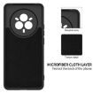 Realme 14 Pro+ Black Liquid Silicone Dropproof Full Coverage Case - 6