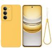 Realme P3x Yellow Liquid Silicone Dropproof Full Coverage Phone Case - 1