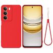 Realme C75/C73 5G Red Liquid Silicone Dropproof Full Coverage Case - 1