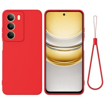 Realme C75/C73 5G Red Liquid Silicone Dropproof Full Coverage Case - 1