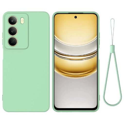 Realme C75/C73 5G Green Liquid Silicone Dropproof Full Coverage Case - 1