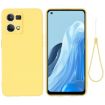OPPO Reno8 4G Yellow Liquid Silicone Dropproof Full Coverage Case - 1