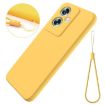 OPPO A79 Yellow Liquid Silicone Dropproof Full Coverage Phone Case - 2