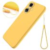 OPPO A59/A2 Yellow Liquid Silicone Dropproof Full Coverage Phone Case - 2
