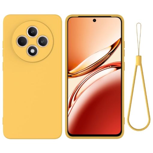 OPPO F27 5G Yellow Liquid Silicone Dropproof Full Coverage Case - 1