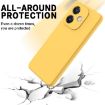 OPPO A3x Yellow Liquid Silicone Dropproof Full Coverage Phone Case - 5