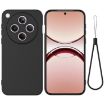 OPPO Find X8 Black Liquid Silicone Dropproof Full Coverage Phone Case - 1