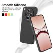 OPPO Find X8 Black Liquid Silicone Dropproof Full Coverage Phone Case - 3