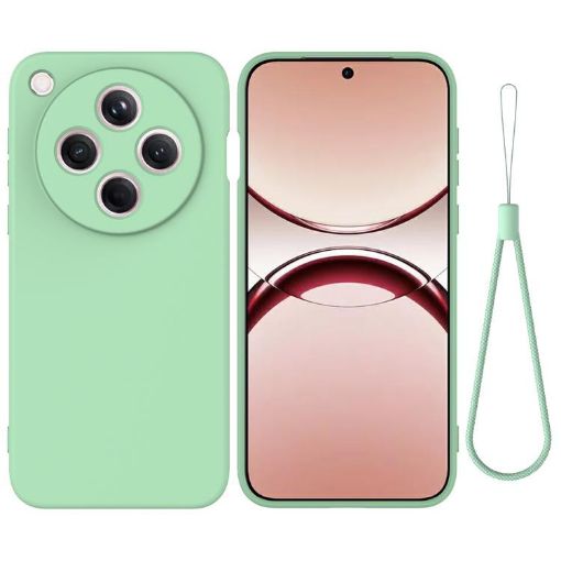 OPPO Find X8 Green Liquid Silicone Dropproof Full Coverage Case - 1