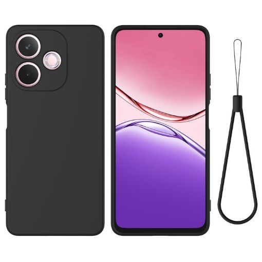 OPPO A5 Pro 4G Black Liquid Silicone Dropproof Full Coverage Case - 1