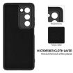 OPPO A5 4G/5G Black Liquid Silicone Dropproof Full Coverage Case - 6