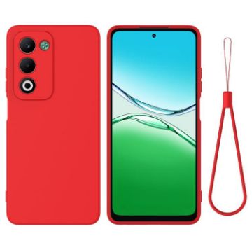OPPO A5 4G/5G Red Liquid Silicone Dropproof Full Coverage Phone Case - 1
